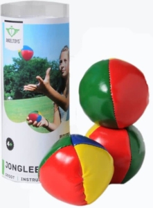 Jongleerballen in koker 